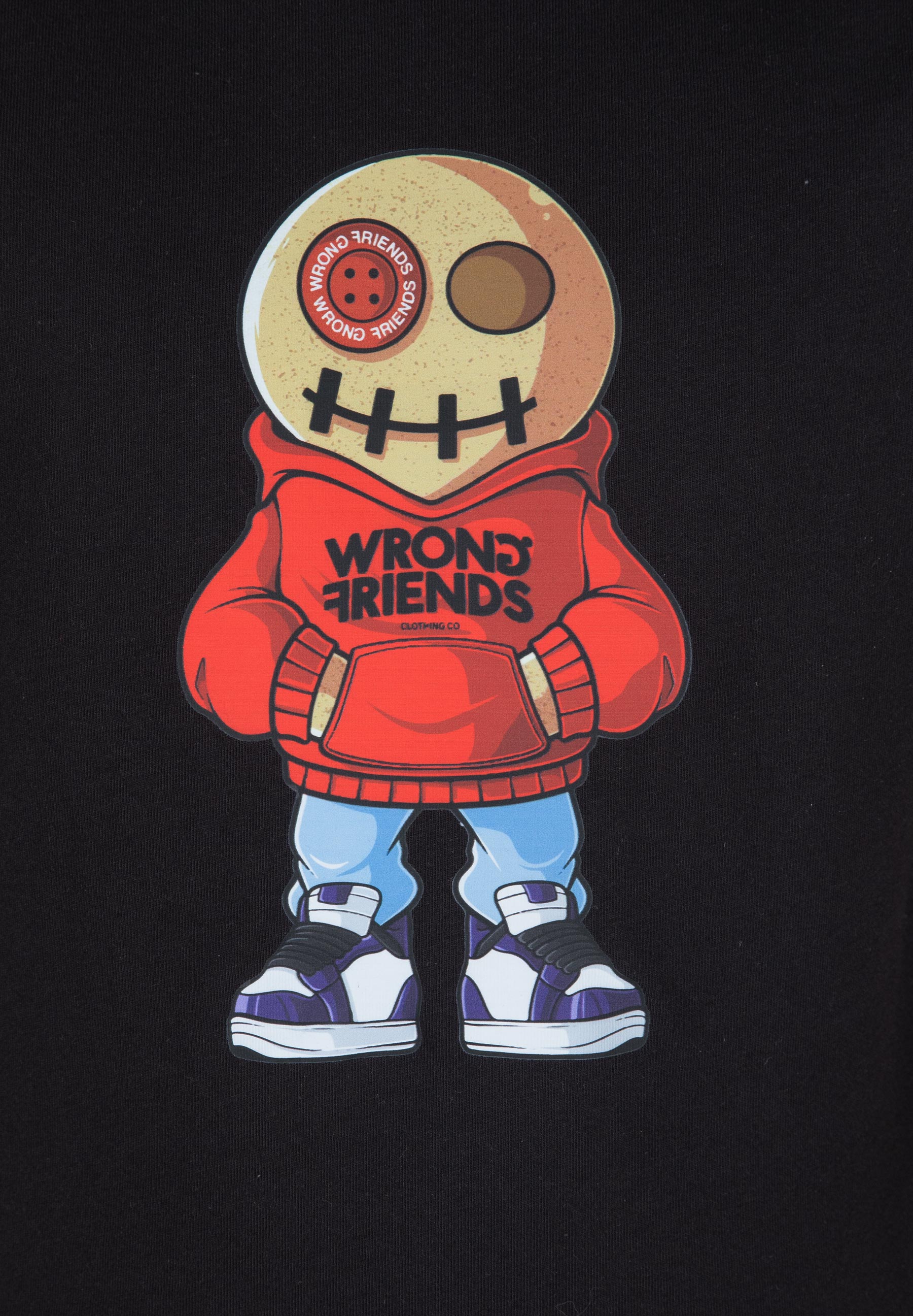 Wrong Friends Valencia T-shirt Black/Red 4