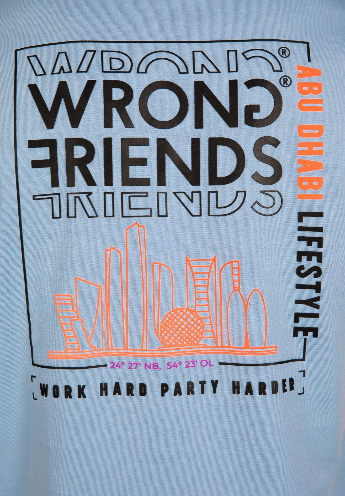 Wrong Friends Abu Dhabi T-Shirt - licht blauw 8