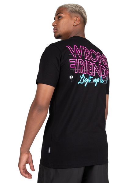 Wrong Friends Light Up The City T-shirt Black 5
