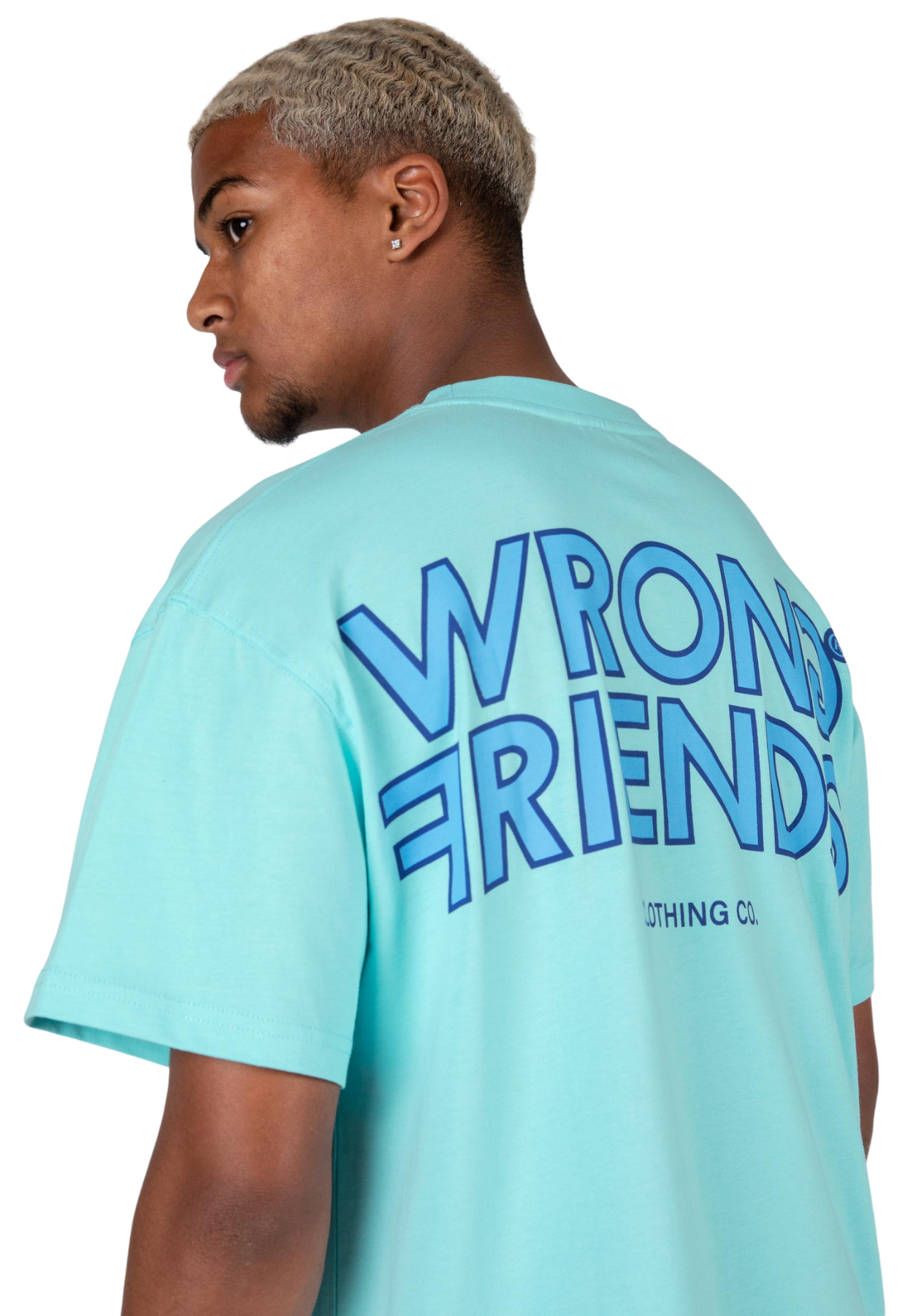 Wrong Friends Tirana Oversized T-shirt Blue 8